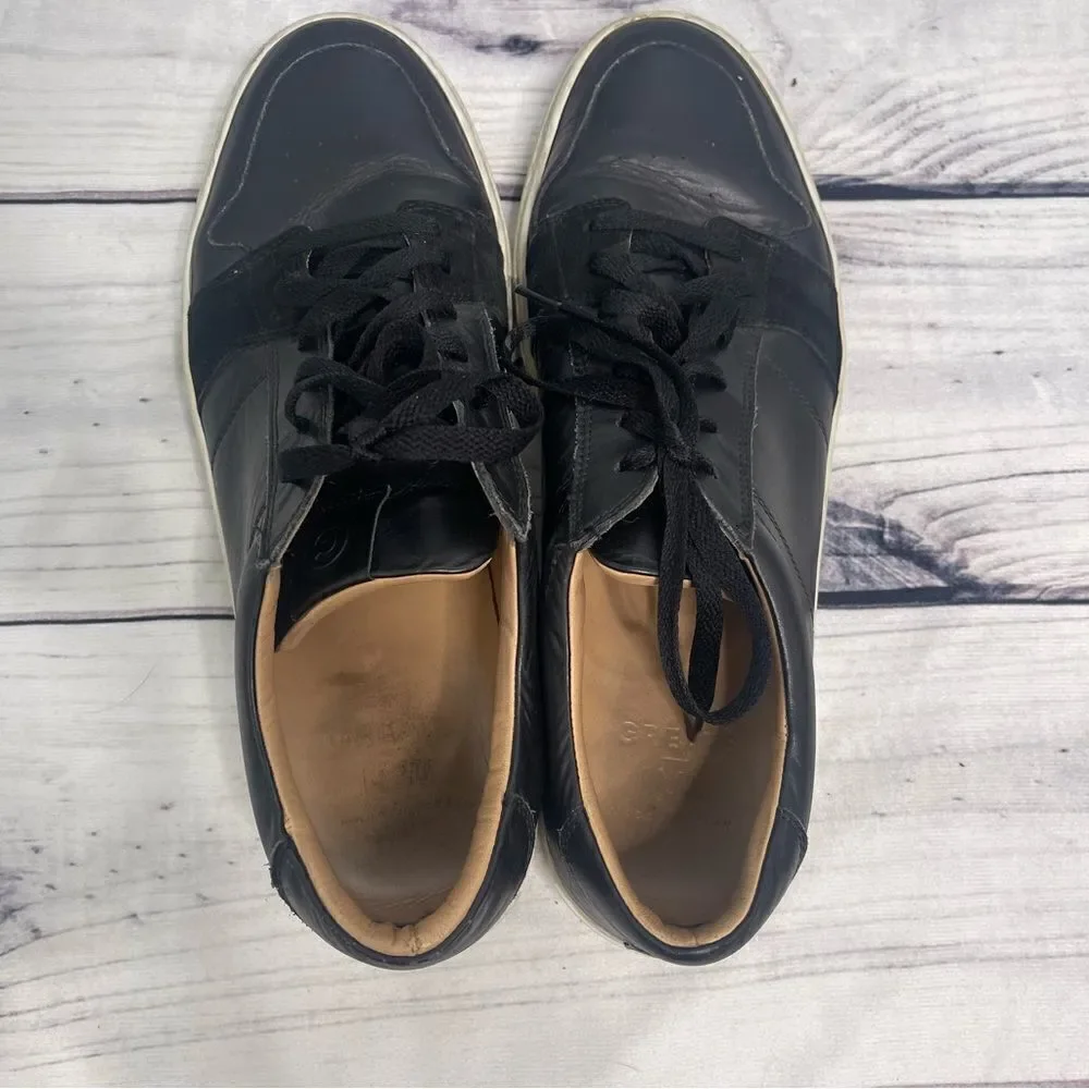 Great Brooklyn Men's Sneakers‎ Shoes Size 13 Triple Black Made In Italy